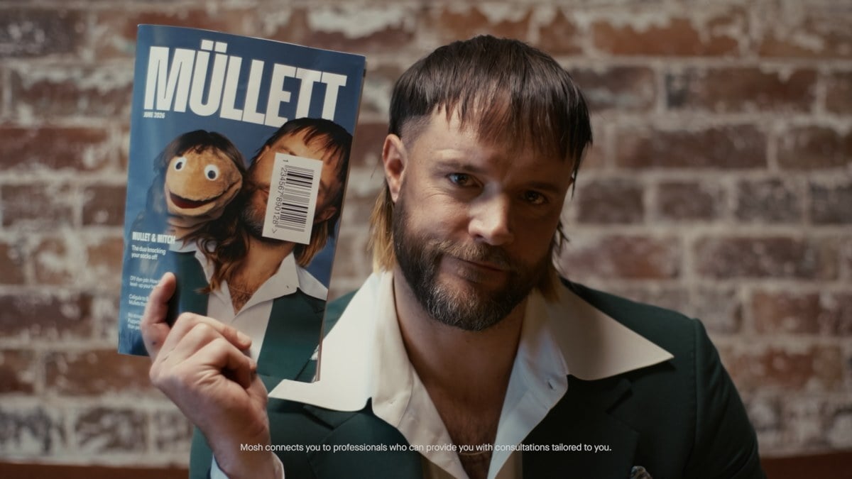 Mosh Puts Mitch Brown and His Mullet Puppet in a National Hair Loss TVC
